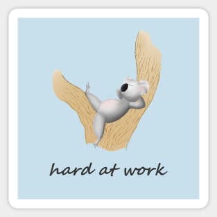 Hard working koala Sticker